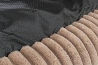 Trixie hondenmand lonni ribfluweel hoekig lichtbruin - thumbnail