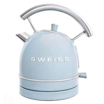 Vintage waterkoker - SWISS - KTL6 - 2200 W - 1,8 L - 360° draaibare voet - Blauw