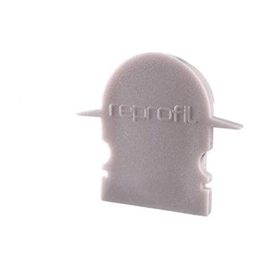 Deko Light 979571 Endkappe R-ET-02-12 Set 2 Stk, Grau Profieleindkap Kunststof (l x b x h) 27 x 6 x 23.5 mm 1 stuk(s)