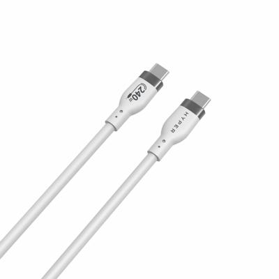 Hyper HyperJuice silicone USB-C naar USB-C kabel (2m/240W) - White - thumbnail