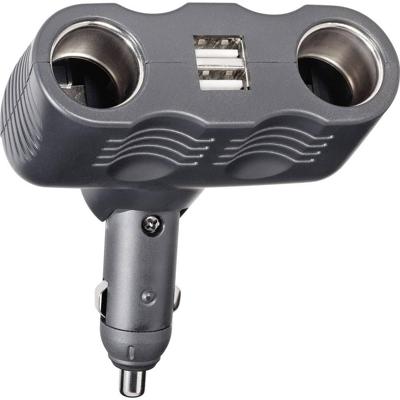 Basetech A13-123 2-voudig Sigarettenaanstekerverdeler Aantal sigarettenaanstekerbussen: 2 x Interfaces: USB: 2 x Stroombelasting (max.): 10 A Basetech A13-123 2-voudig Sigarettenaanstekerverdeler Aantal sigarettenaanstekerbussen: 2 x Interfaces: USB: 2 x Stroombelasting (max.): 10 A