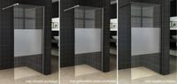Wiesbaden Slim glasplaat 1100 x 2000 x 8 mm nano helder glas met melkglas middenband 20.3477 - thumbnail