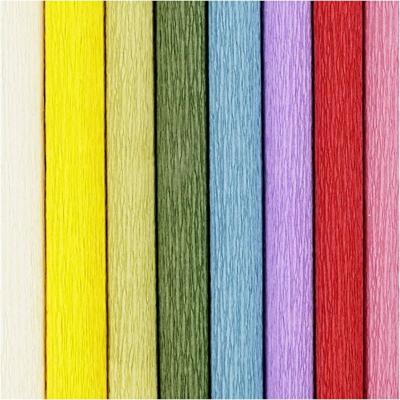 Creativ Company Crêpepapier standaard kleuren, 8 vellen