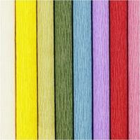 Creativ Company Crêpepapier standaard kleuren, 8 vellen - thumbnail