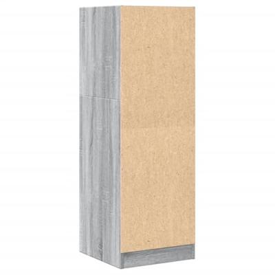 Apothekerskast 40x41x118 cm bewerkt hout grijs sonoma eiken