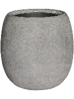 Baq Polystone Coated Plain Balloon Raw Grey (met inzetbak), 42x42cm - thumbnail