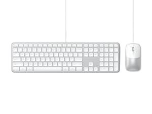 Satechi Slim CLX3 wired mouse & keyboard combo - Silver