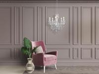 Trio KroonluchterLuster Crystal 52cm 5-lichts grijs - R1107-00 - thumbnail