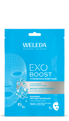 Weleda Exo boost hydrobounce sheet mask bio 20 Milliliter Weleda Exo boost hydrobounce sheet mask bio 20 Milliliter