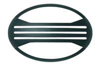 Franssen Moderne wandlampJack Oval 3-stripe zwart - 2267-10 - thumbnail