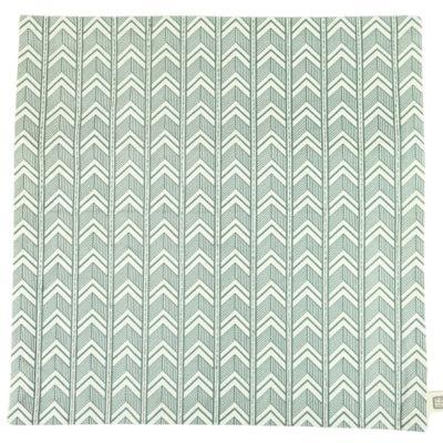 Fair Trade kussenhoes graphic groen 45 x 45 cm | 12 stuks