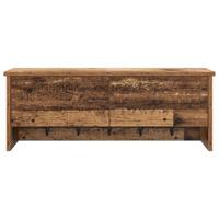Wandgemonteerde kapstok Oud hout 80 x 20 x 30 cm Bewerkt hout - thumbnail
