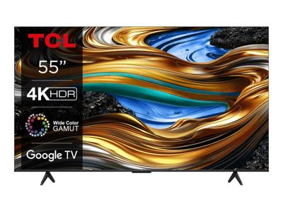 LED TV Tcl 75P755 190cm 4K UHD 2024 geborsteld aluminium