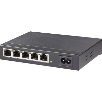 Conrad 5-poorts Gigabit switch metaal/magnetisch met ingebouwde netvoeding Conrad 5-poorts Gigabit switch metaal/magnetisch met ingebouwde netvoeding