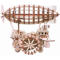Robotime modelbouwpakket Zeppelin Airship hout Knutselen - thumbnail