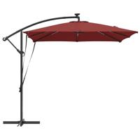 Cantilever Banana Parasol Terracotta 249 x 249 x 250 cm - thumbnail