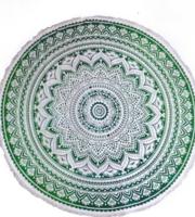 Mandala Wandkleed Rond Lotus Groen (180 cm) - thumbnail