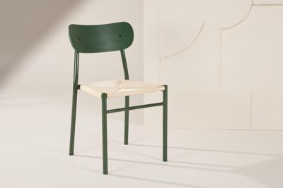 Nohr Eetkamerstoel 'Lakeithia' Rattan, kleur Naturel/Groen