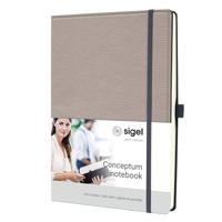 Sigel SI-CO692 Notitieboek Conceptum A4 Punt-Gelijnd Beige - thumbnail