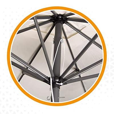 Parasol Aktive 270 x 261 x 270 cm Staal Aluminium Crème