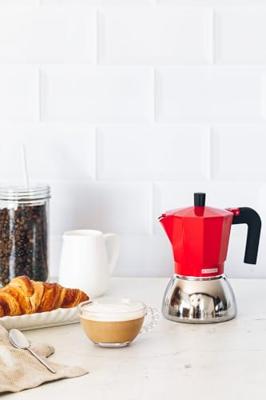 Italiaanse Koffiepot BRA INOX RED 3T Rood