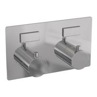 BRAUER Chrome Edition - 2 functies - inbouwthermostaat - met inbouwdeel - drukknoppen - in/afbouwdelen - chroom 5-CE-155 - thumbnail