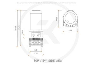 EKWB EK-Quantum Kinetic TBE 200 D5 PWM D-RGB - Acetal pomp