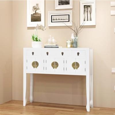VidaXL Dressoir chinese stijl massief hout wit VidaXL Dressoir chinese stijl massief hout wit