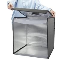Hama ToGo Opvouwbare Mini Fotostudio + LED-Ringlamp 50x50 cm Zwart/Wit - thumbnail