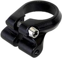 M-WAVE sattelklemmschelle seatpost clamp 28,6mm alu, black - thumbnail