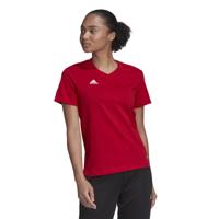 adidas Entrada 22 T-Shirt Dames Rood Wit - thumbnail