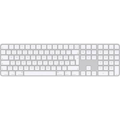 Apple Magic Keyboard Touch ID NumKey Toetsenbord Bluetooth QWERTZ, Duits, Macintosh Wit Oplaadbaar, Vingerafdruklezer, Numeriek toetsenbord Apple Magic Keyboard Touch ID NumKey Toetsenbord Bluetooth QWERTZ, Duits, Macintosh Wit Oplaadbaar, Vingerafdruklezer, Numeriek toetsenbord