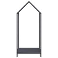 Brandhoutrek 40x25x90 cm koudgewalst staal antracietkleurig - thumbnail