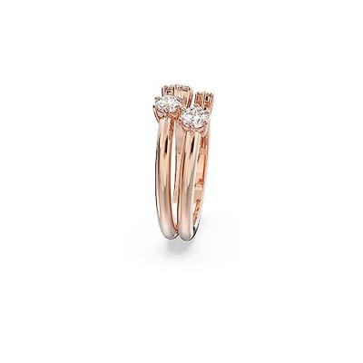 Swarovski 5640971 Ring Constella Cocktail rosekleurig-wit
