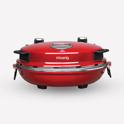 HKoeNIG NAPL350 - Pizza Oven Napoletana - Tot 350°C - 32cm - 1200W - Timer - Keramische stenen kookplaat - thumbnail
