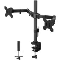 Techly ICA-LCD-382-D 27 inch klem zwart flatscreen houder voor bureau (klem, 20 kg, 40,6 cm (16 inch), 68,6 cm (27 inch), 100 x 100 mm, zwart) - thumbnail