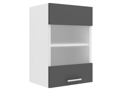 VCM Wandkast Esilo (Hangende kast, Wit/antraciet, 1 Glastür)