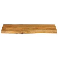 Tafelblad met natuurlijke rand 90x40x2,5 cm massief mangohout - thumbnail