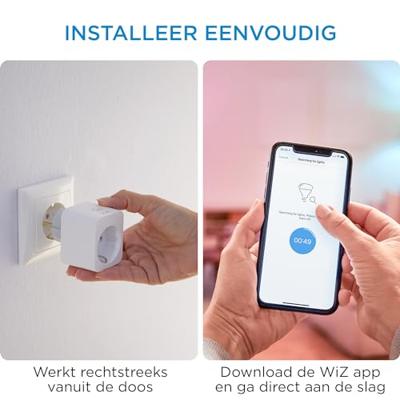 WiZ smart plug Type F (BE/FR) - 9,29E+11