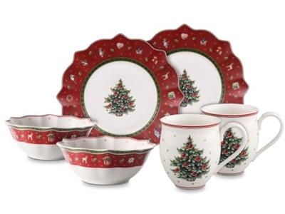 Villeroy & Boch Toy's Delight Serviesset ontbijt 6-delig, rood Villeroy & Boch Toy's Delight Serviesset ontbijt 6-delig, rood