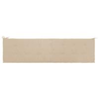 VidaXL Tuinbankkussen 200x50x4 cm oxford stof beige - thumbnail