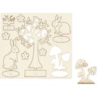 Creativ Company Diy houten figuren, l: 15,5 cm, b: 17 cm, dikte 3 mm, 1 doos - thumbnail