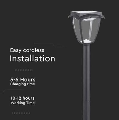 V-TAC VT-984 Solar Verlichting Tuinverlichting 2W 110lm 3000K IP65 Matzwart VT-984 V-TAC VT-984 Solar Verlichting Tuinverlichting 2W 110lm 3000K IP65 Matzwart VT-984