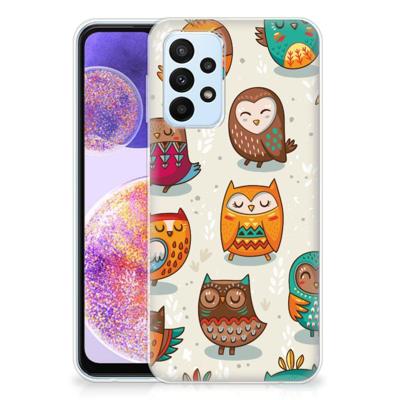 Samsung Galaxy A23 | TPU Hoesje | Vrolijke Uilen