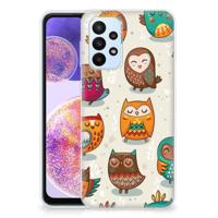 Samsung Galaxy A23 | TPU Hoesje | Vrolijke Uilen - thumbnail
