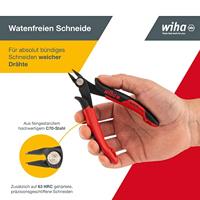 Wiha Zijkniptang Electronic brede, spitse kop zonder facet | 130mm/5 1/2" - 26818 - 26818a - thumbnail