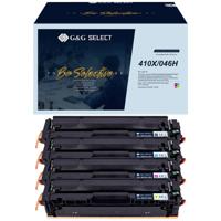 G&G Toner vervangt Canon, HP 410X, 046H Compatibel Combipack Zwart, Cyaan, Magenta, Geel GS-H410X-4P - thumbnail