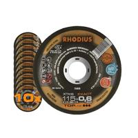 Rhodius XTK6 EXACT BOX 211301 Doorslijpschijf gebogen 115 mm 10 stuk(s) RVS, Staal - thumbnail