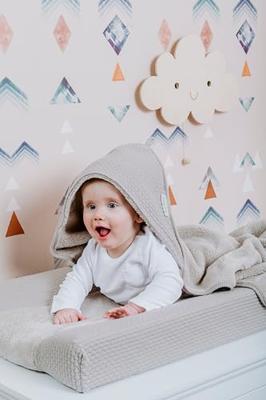 Baby's Only badcape Sky urban taupe Maat