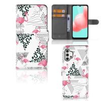 Samsung Galaxy A32 5G | Telefoonhoesje | Met pasjeshouder | Flamingo Triangle - thumbnail